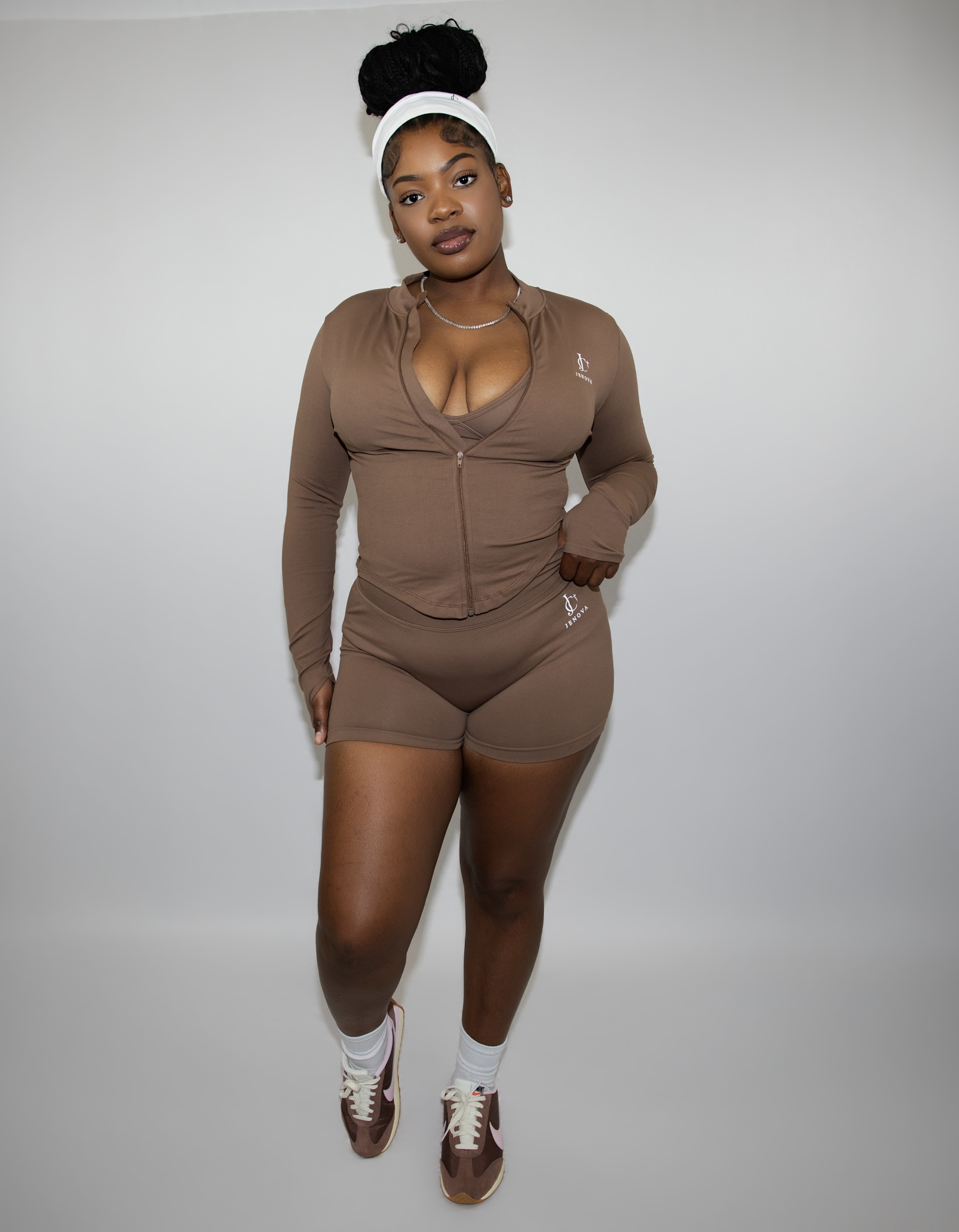 Cacao Muse- 3 piece short set
